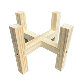 Suporte Vasos De Plantas 15x15cm Interno Madeira Pinus Tripé em Oferta na Shopee