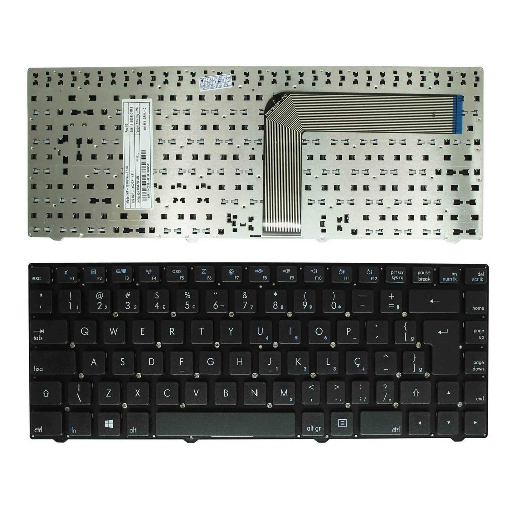 TECLADO P. NOTEBOOK WIFI F4 T. ALTA D23L D25l I25 X30S (STI NA/NI1401) 14F 145L 14E BRASINTE EVOLUTE
