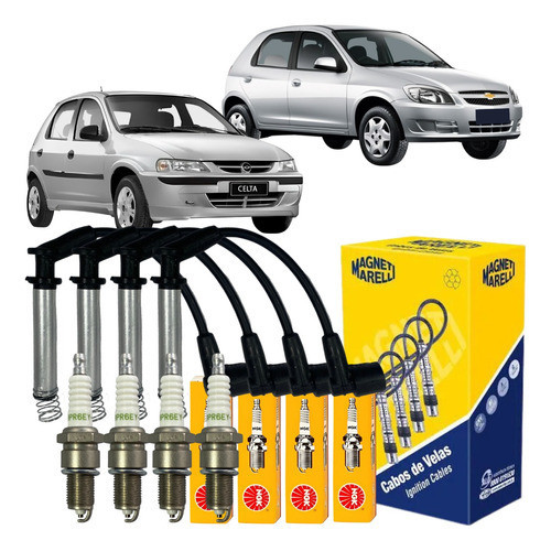 Jogo Cabos E Velas Celta Palio Corsa Doblò 1.0 1.4 1.6 1.8 - Spare Parts and Accessories for Vehicles
