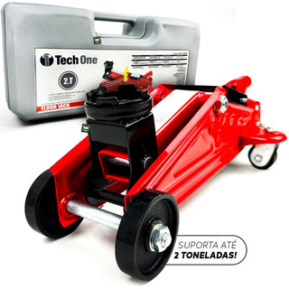 Macaco Hidráulico Jacaré 2T Reforçado TechOne 2 Toneladas em Oferta na Shopee