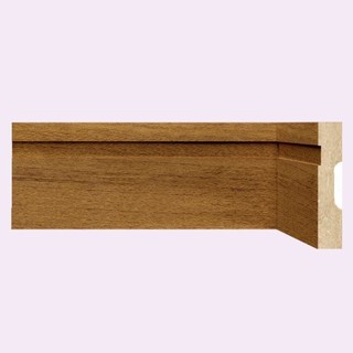 Kit Rodapé de MDF 10cm x 15mm x 2,40m 10 Barras com Friso 1002 Moldufama em Oferta na Shopee