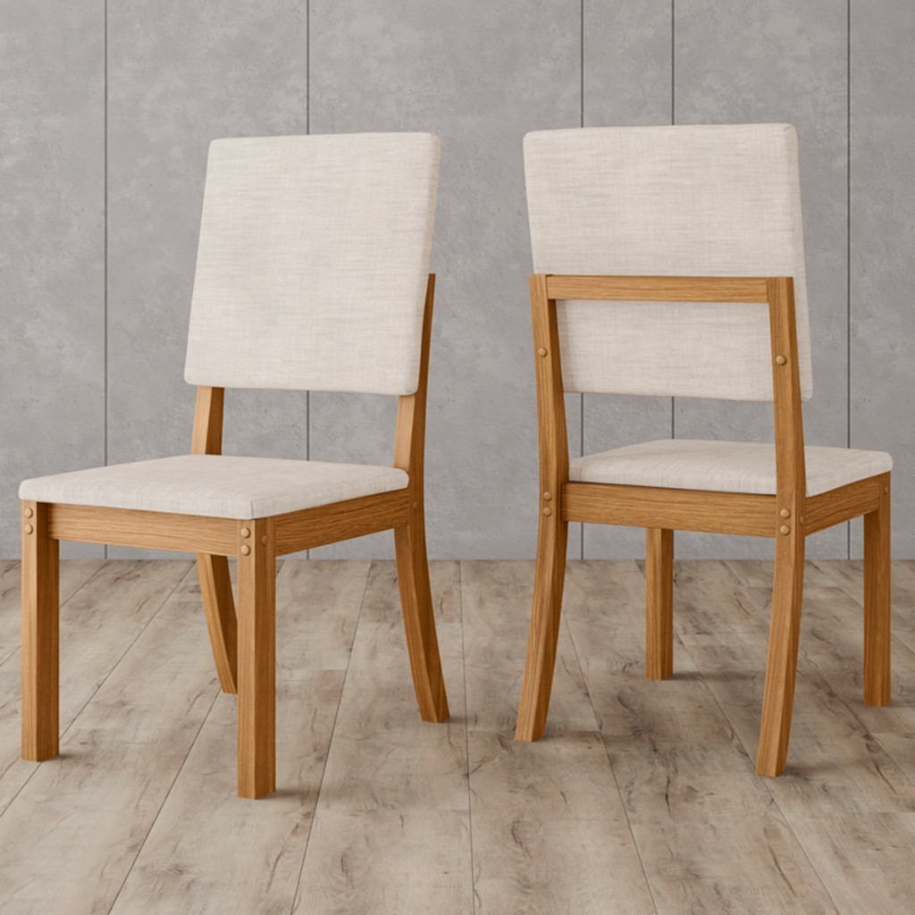 Cadeira Kit 2 Cadeiras Mila - Henn em Oferta na Shopee