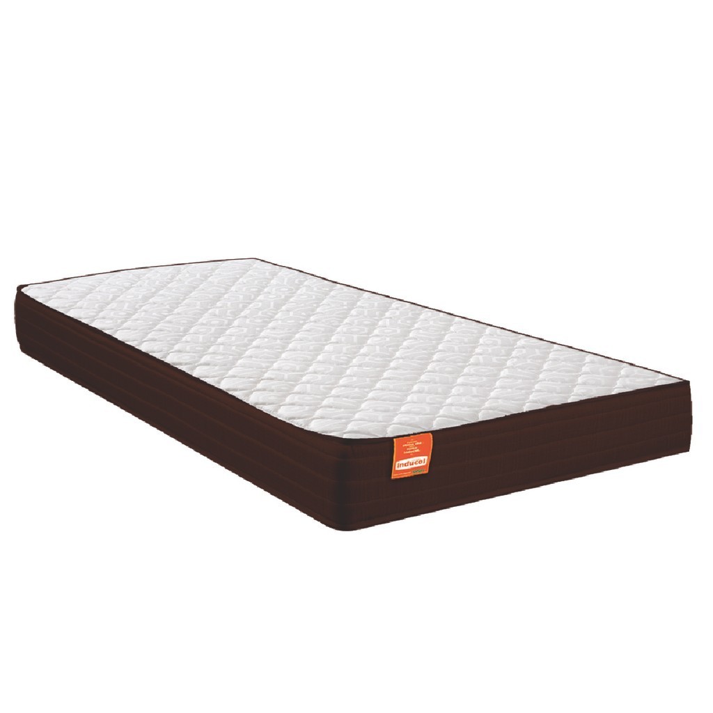 Colchão Solteiro Molas Qatar 88x188x22cm Marrom / Branco - Suporta até 200Kg por Pessoa em Oferta na Shopee