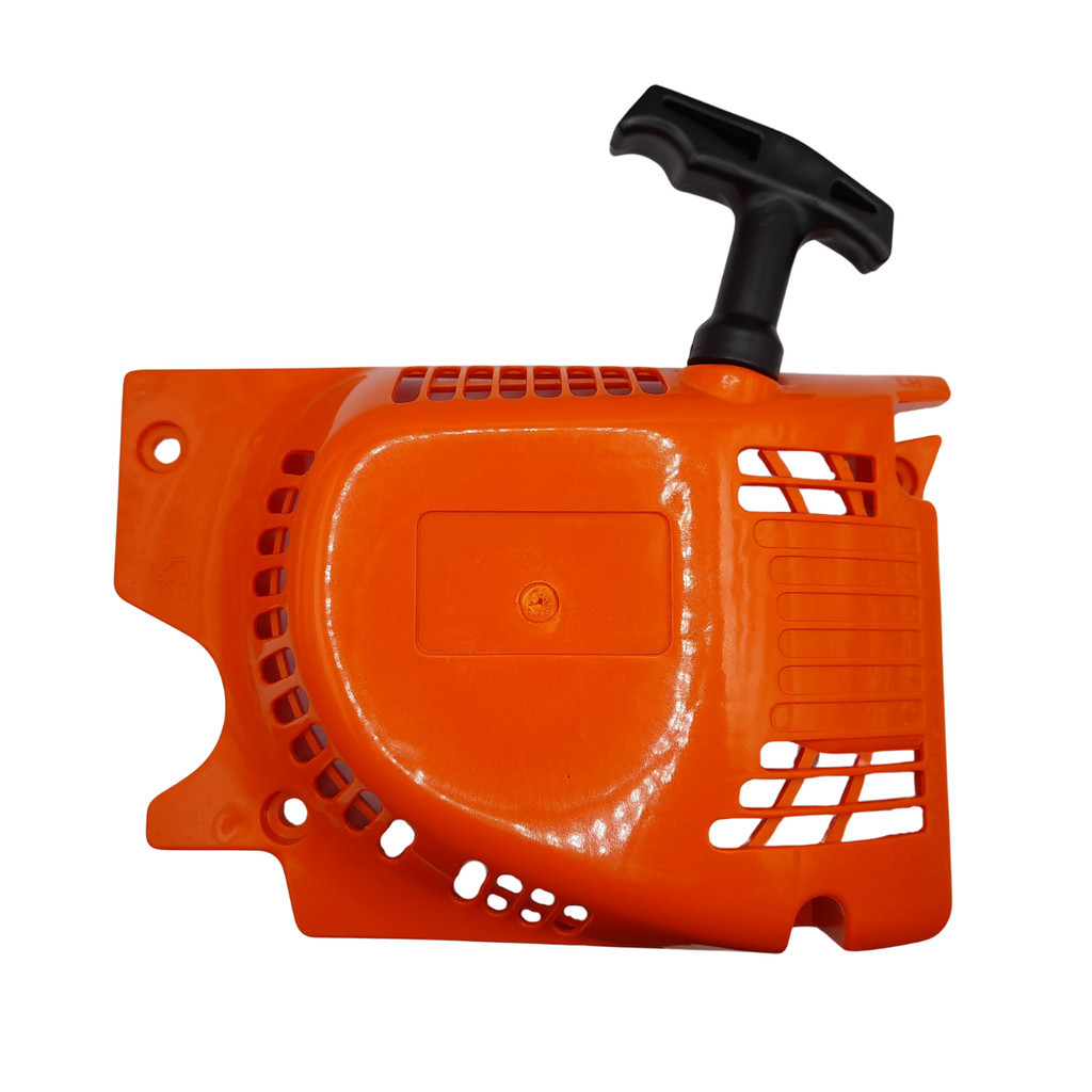 Tampa de Partida para Motosserra 45cc 52cc Garthen Laranja Completo Com Corda e Puxador