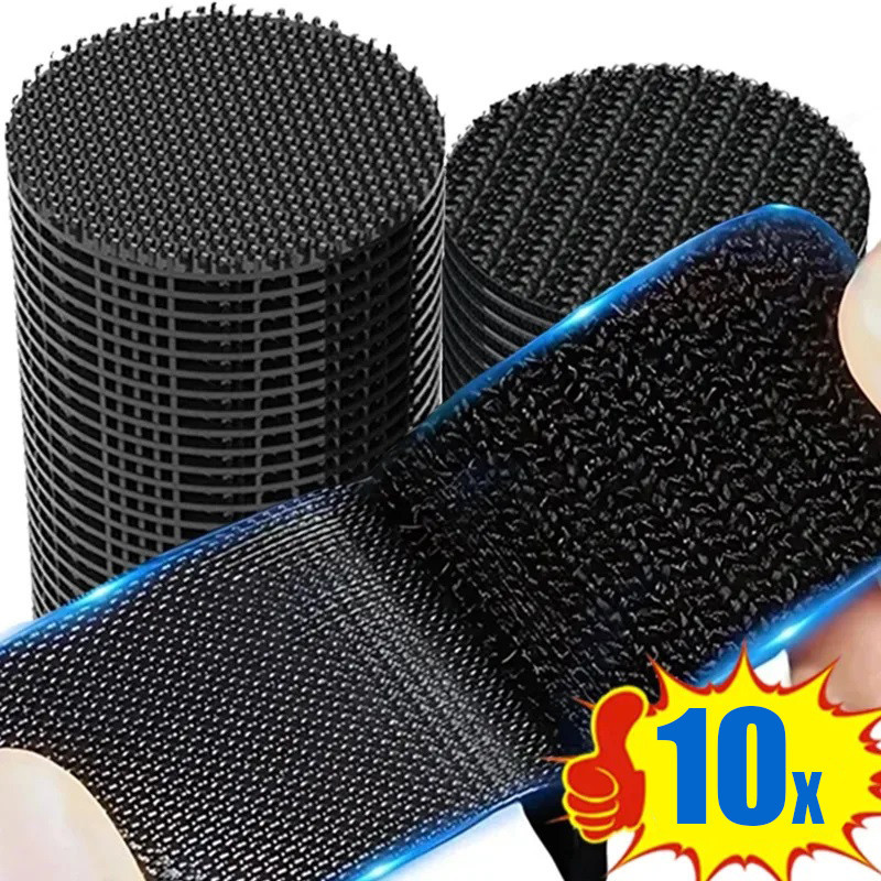 10 Pares De Adesivos Fixos Para Carpetes De Carro-Remendos De Tapetes De Dupla Face-Fita De Fixação Autoadesiva Forte-Fi