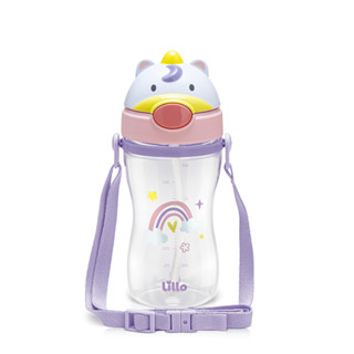 Copo Infantil Tritan com Alça e Canudo Unicórnio 400ml Lillo em Oferta na Shopee