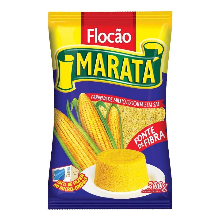 Farinha De Milho Flocão Maratá Pacote 500g em Oferta na Shopee