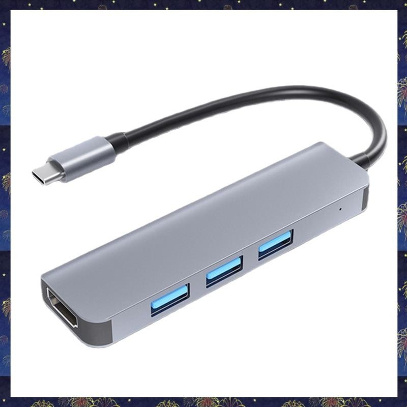 (P W X S) BYL-2008N Estação De Acoplamento Tipo C , 4K Video Hd USB3.0X3 + HDMI-Compatível Com Computador Splitter Para PC E Laptop