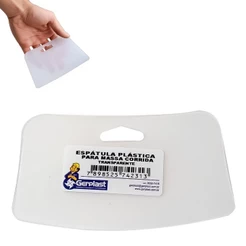 Kit 12 Espátula Plástica Para Massa Corrida Rejunte Cerâmica Porcelanato Parede Piso