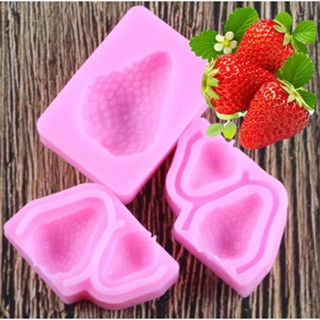 MOLDE DE SILICONE MORANGO em Oferta na Shopee