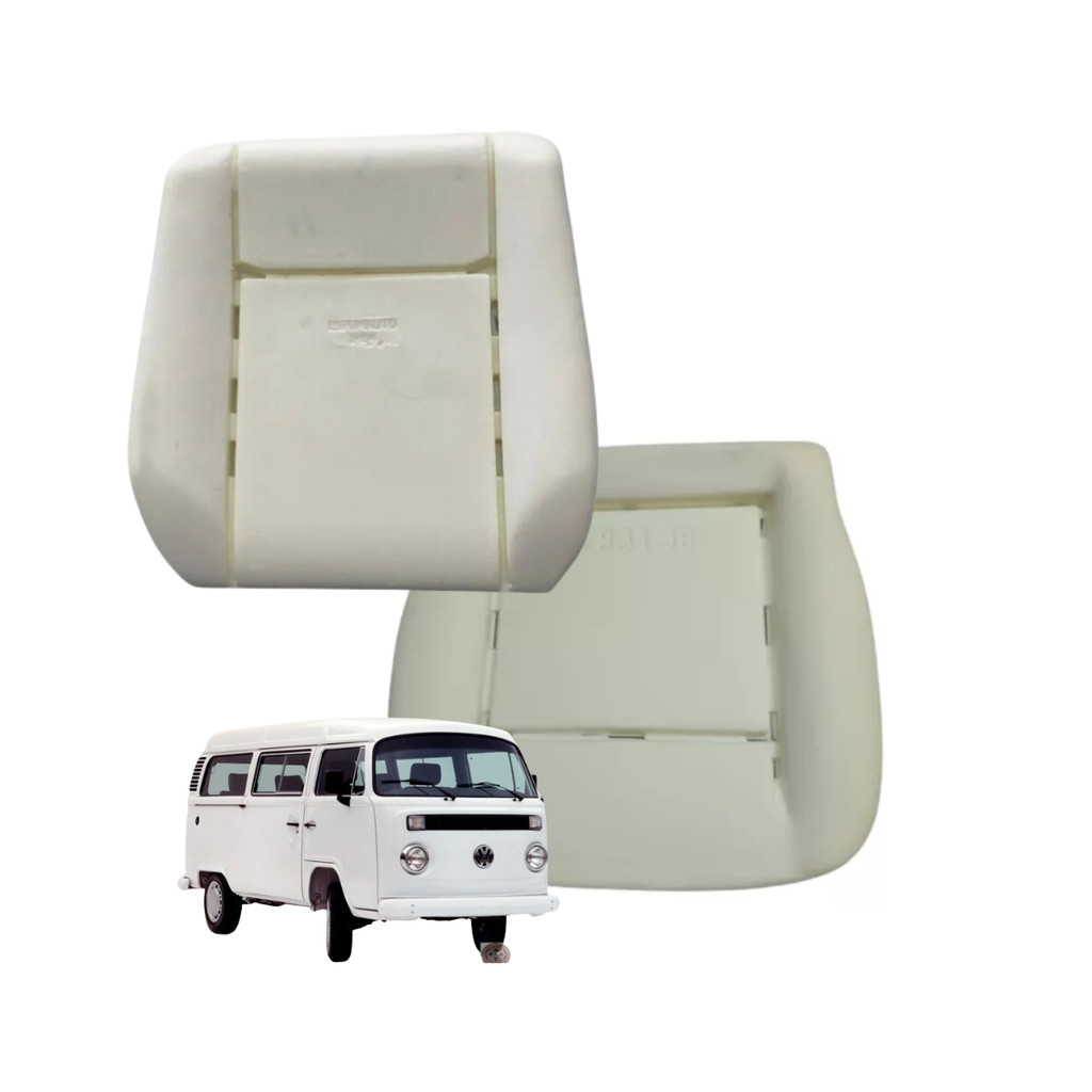 Kit Espuma Assento Banco Dianteiro + Encosto Banco Dianteiro Motorista KOMBI
