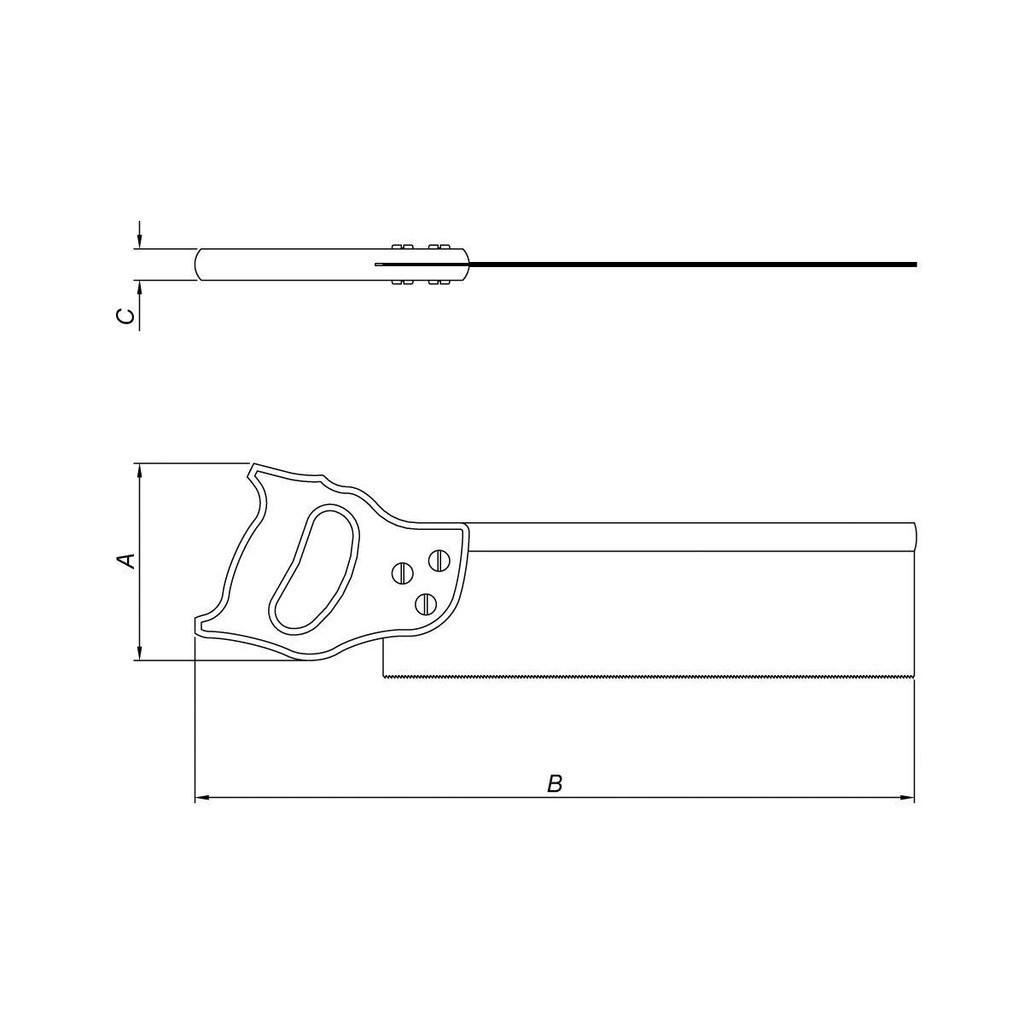 Serrote Costa Profissional Tramontina 12" com 12 Dentes