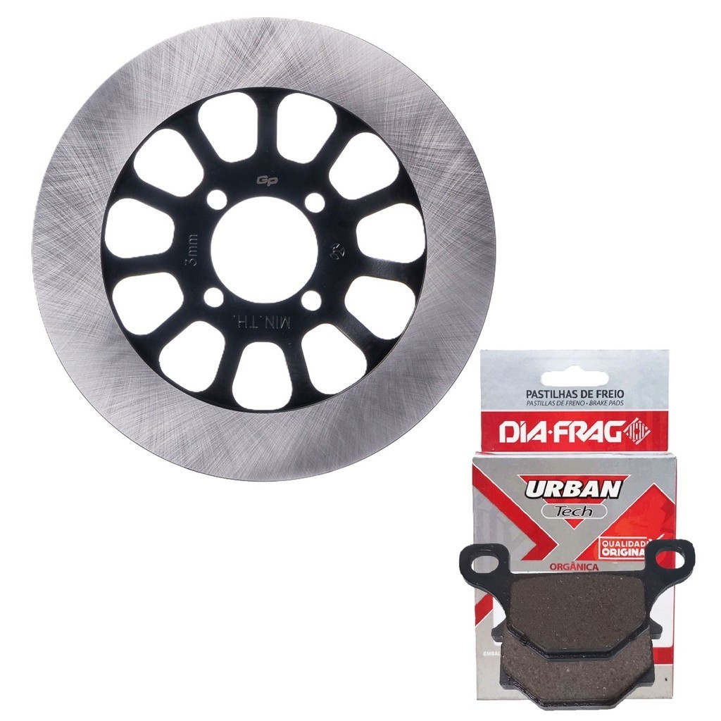 Disco de Freio Dianteiro Suzuki Intruder 125 2002 A 2016 + Pastilhas Diafrag em Oferta na Shopee