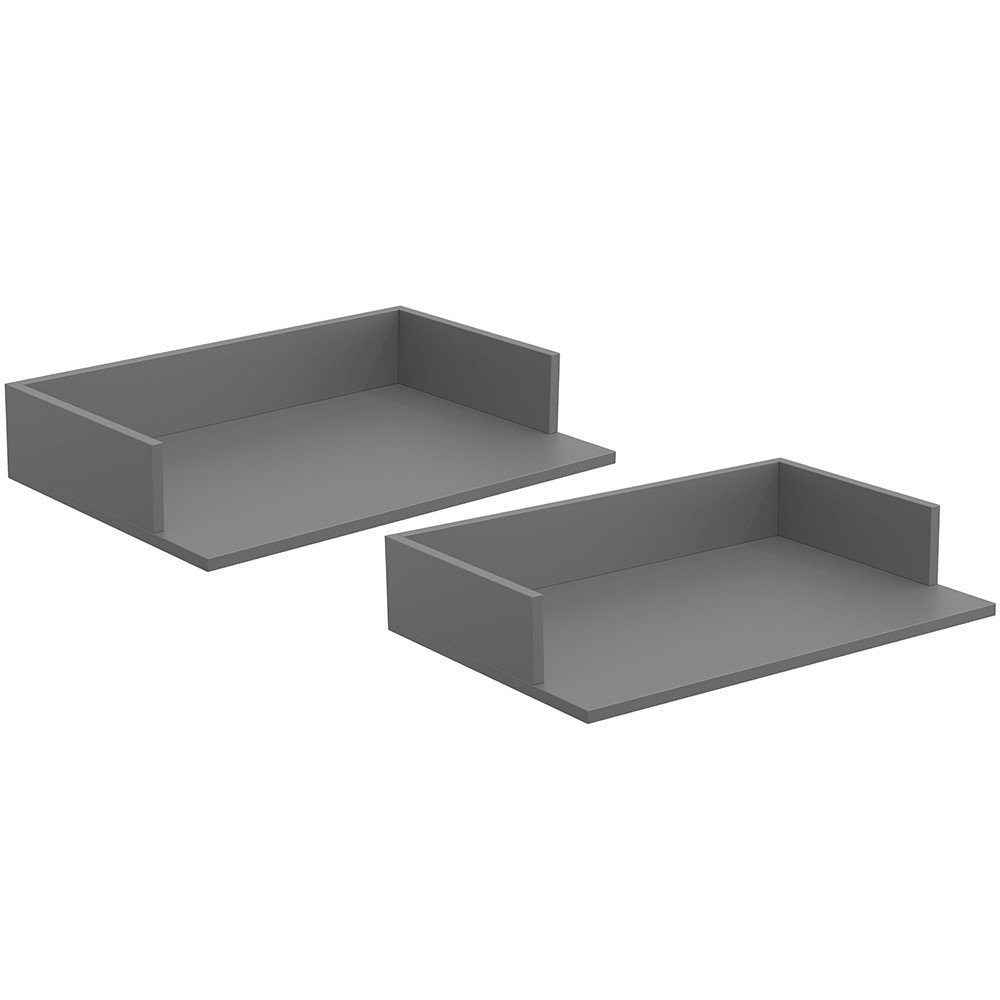 Kit 02 Suportes Suspensos Para Micro-ondas Forno 60x40 cm Class L03 Cinza - Lyam em Oferta na Shopee