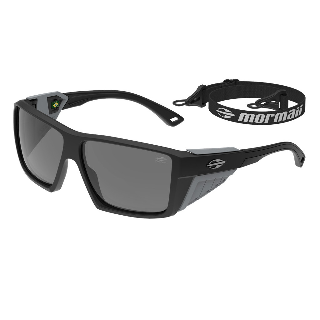 Óculos Solar Mormaii Barcelos M0160afe03 Preto Fosco Lente Cinza Polarizada cat1