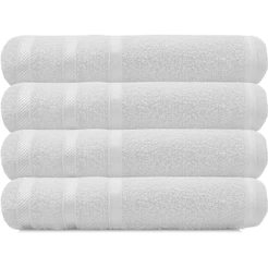Kit 4 Toalhas de Rosto 100% Algodão Salão Manicure SPA 44x70cm Marcotex