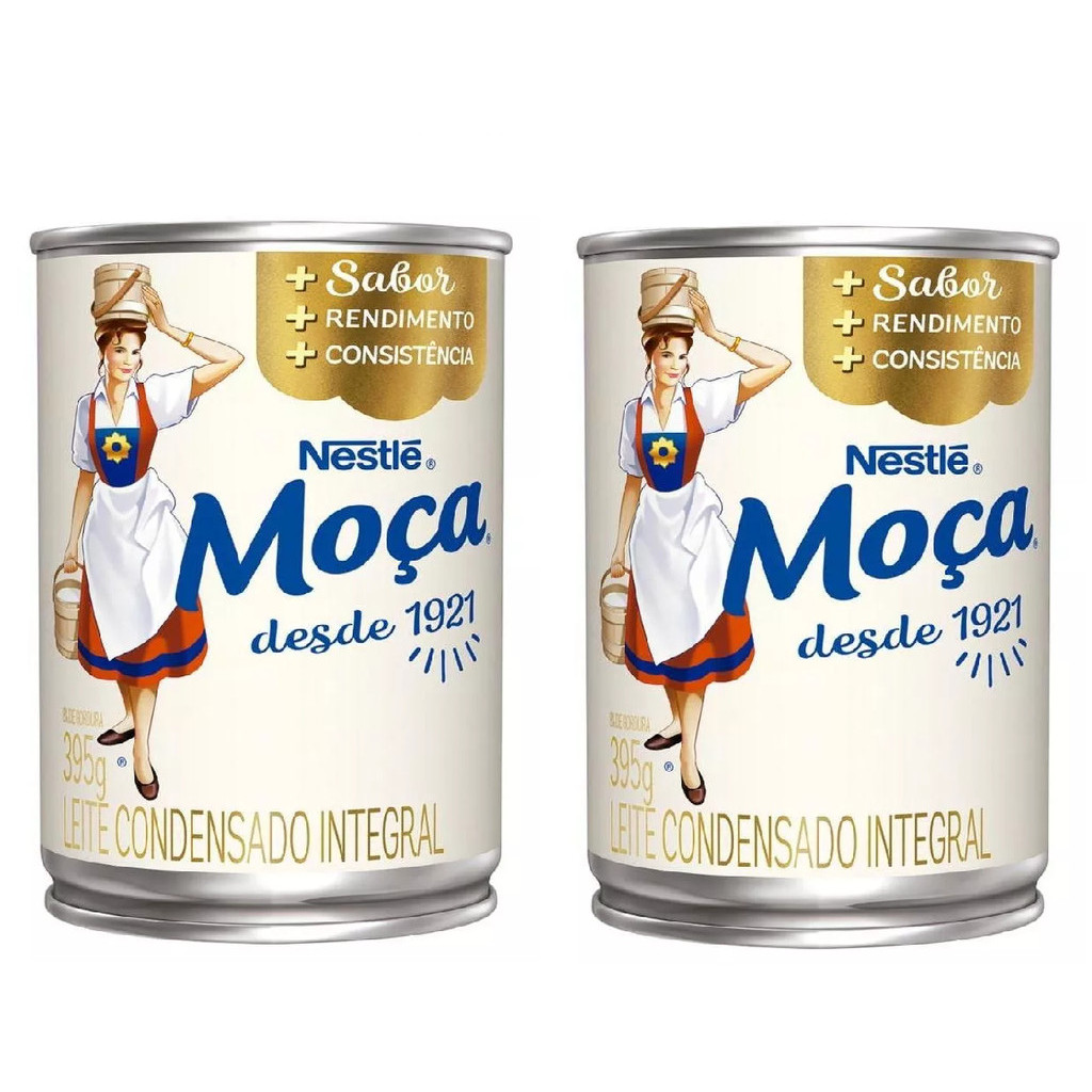 Nestlé Moça Leite condensado lata 395gr C/2 Unidades