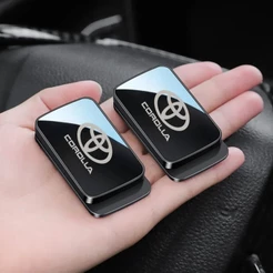 1/2 Pçs Para Toyota Corolla Segurança Do Carro Magnético Atrair Suporte De Cinto De Com Acabamento Espelhado Estilo Esta