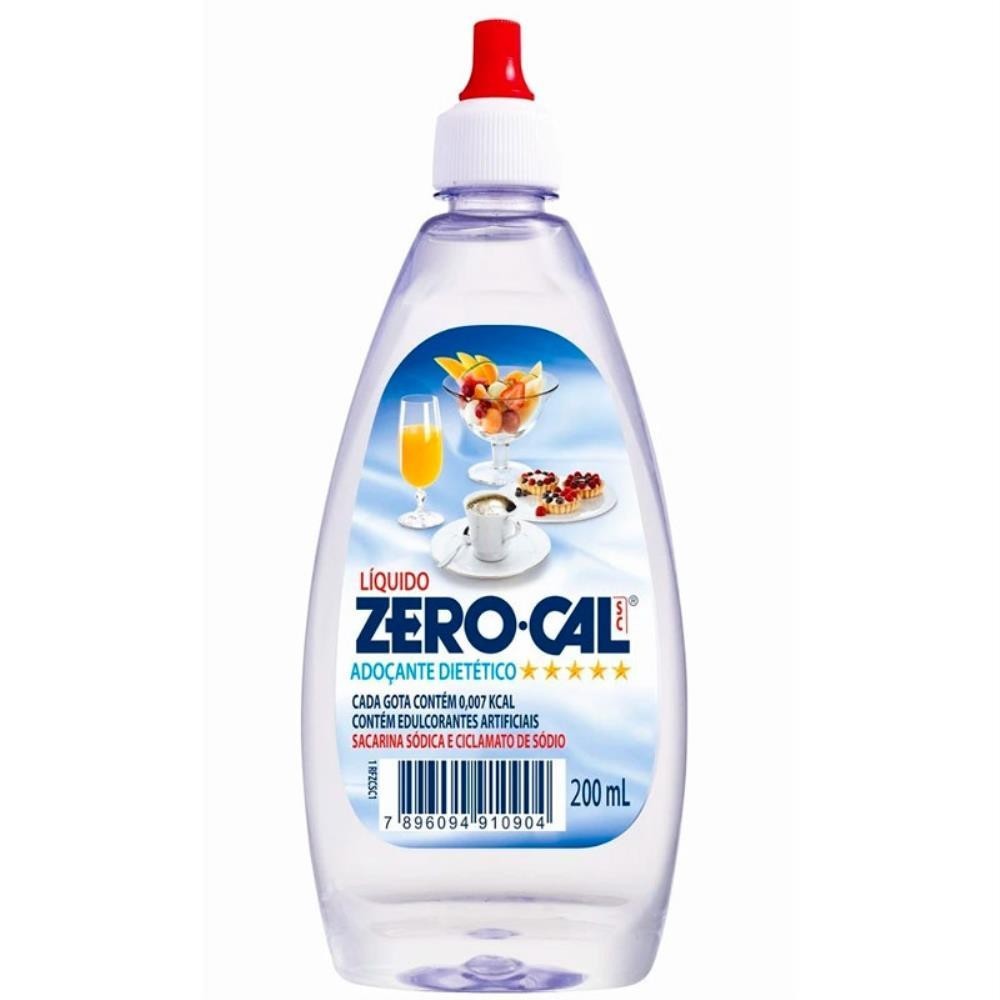 ZERO-CAL SACARINA ADOÇANTE  COM 200ML	 - Food & Beverages
