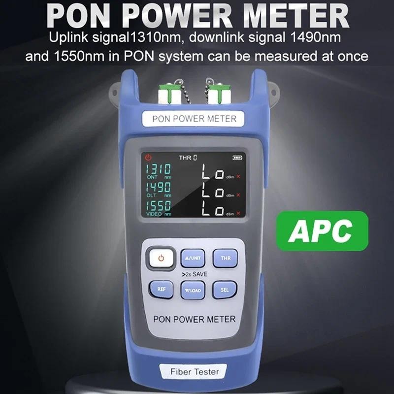 Medidor De Potência PON De Fibra Óptica OPM Portátil FTTX/ONT/OLT 1310/1490/1550nm