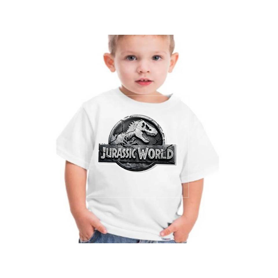 camiseta infantil jurask world camisa criança tema dinossauro