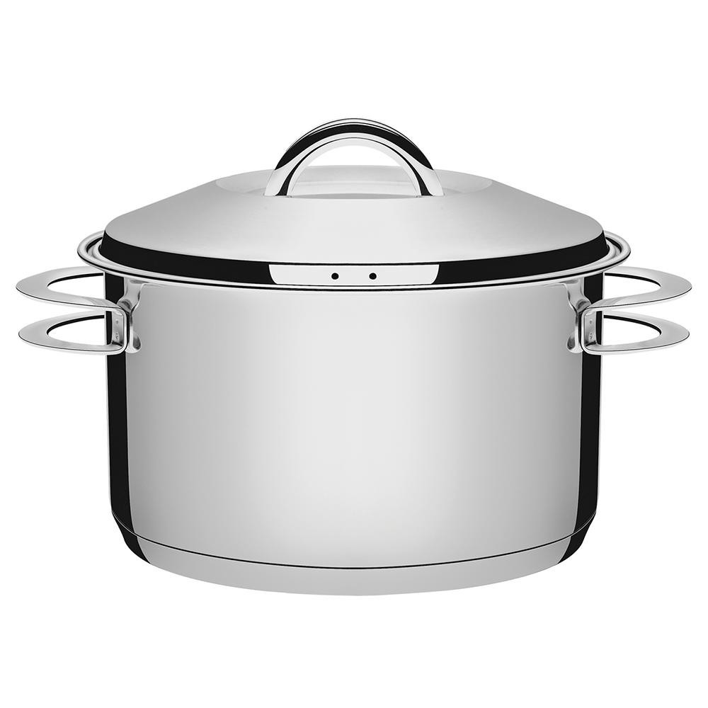 Caçarola Funda Tramontina Solar 24cm, 6,1 Litros, Inox, Fundo Triplo - 62504/240
