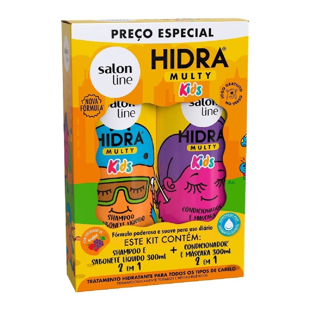 Salon Line Hidra Kids Kit Shampoo e Condicionador 300ml