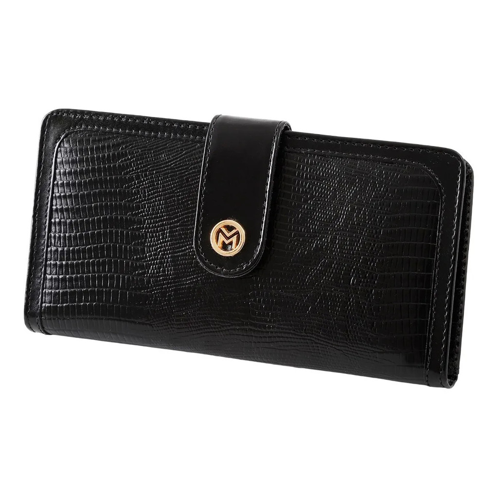 Carteira Feminina Grande Com Espelho Couro Legítimo RG 100