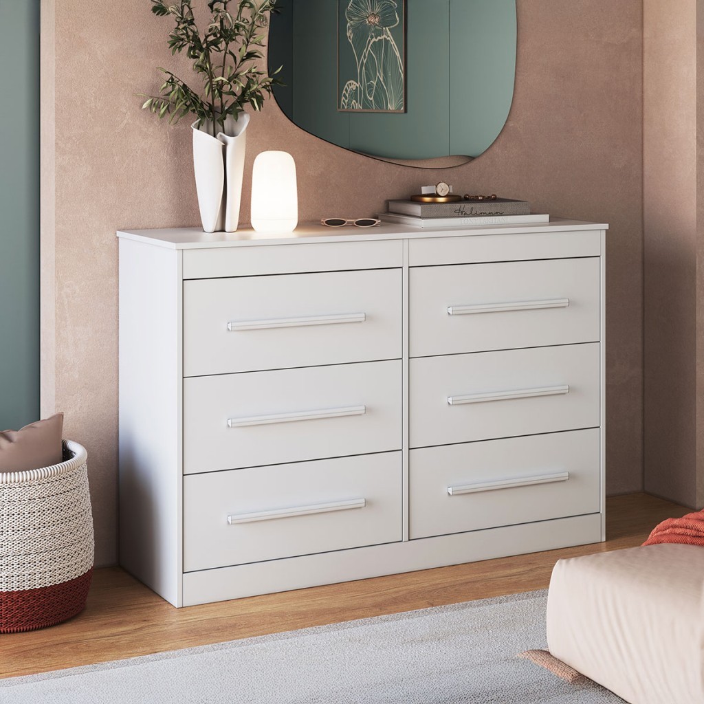 Cômoda Arizona 6 Gavetas 100% Mdf em Oferta na Shopee
