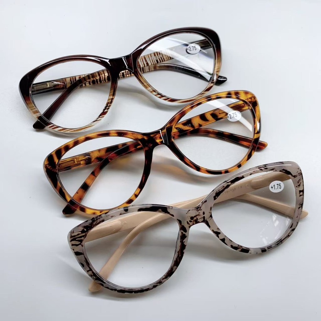 Óculos De Leitura pra perto com grau +1.00 ao +4.00 oval gatinho com Mola feminino novo em Oferta na Shopee