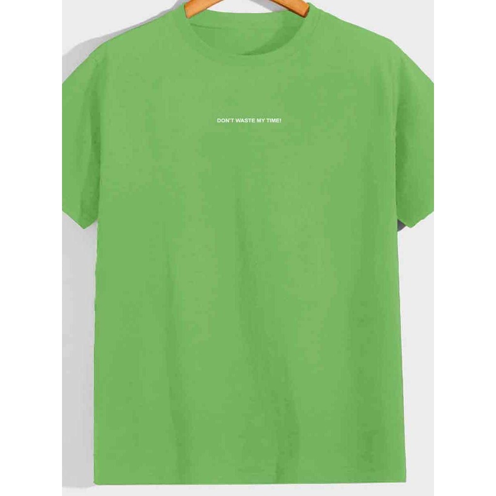 Camiseta Oversized Plus Size Unissex Estampada Estampa Don't Waste My Time Blusa T-Shirt Streetwear