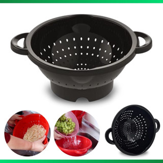 Escorredor de Massas Alimentos Vegetais Preto Pote Peneira - Uninjet em Oferta na Shopee