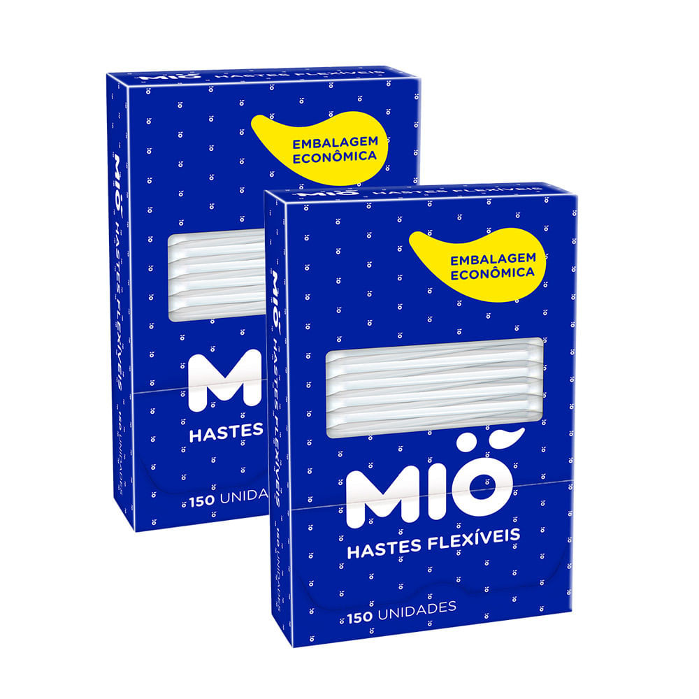 Kit 2 Haste Flexível Mió 150 Unidades em Oferta na Shopee