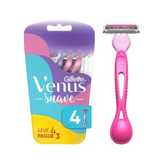 Aparelho de Depilar Gillette Venus Suave 4 Unidades em Oferta na Shopee