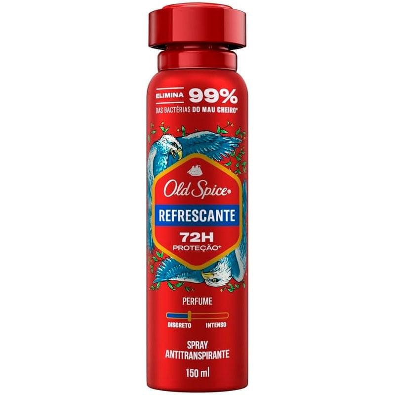 Desodorante Antitranspirante Aerossol Masculino Old Spice Refrescante 150ml em Oferta na Shopee