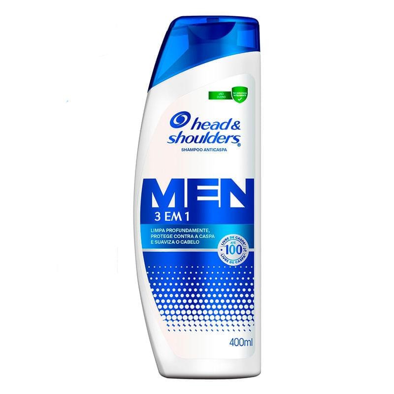 Shampoo Anticaspa Head & Shoulders Men 3 em 1 400ml - Beauty