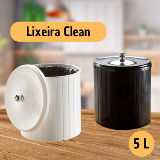 Lixeira Cesto Multiuso Banheiro Cozinha Escritorio Anel Porta Saco Plástico 5 litros em Oferta na Shopee