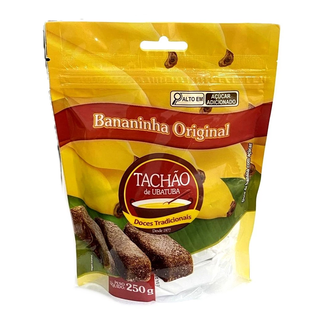 Bananinha Original TACHÃO DE UBATUBA 250g (5 pacotes)