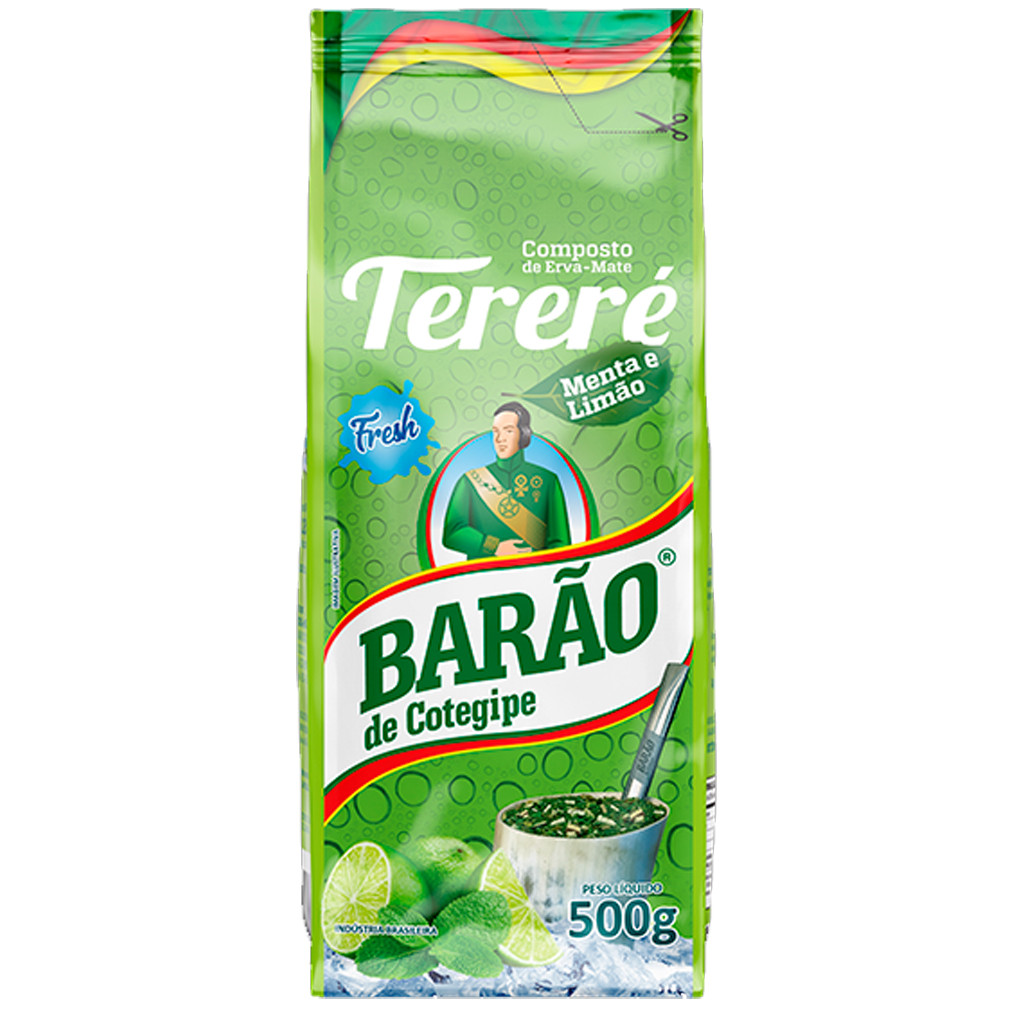 Erva mate Barão - Tereré Menta e Limão Fresh 500g
