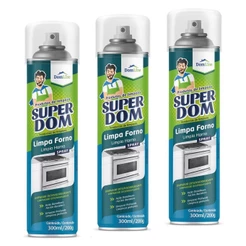 Kit 3 Limpa Forno Spray Limpeza Fogão Gordura Grelhas Churrasqueiras E Muito Mais Alta Qualidade