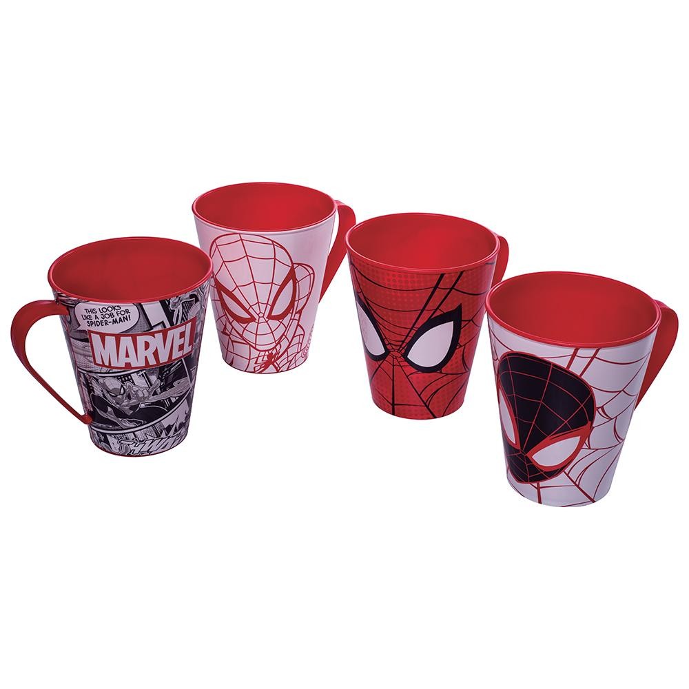 Caneca de Plástico Homem Aranha 1 Peça Sortido Plasútil - Home & Living