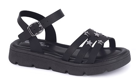 Sandália Infantil Feminina Worldcolors Aurora - Preto em Oferta na Shopee