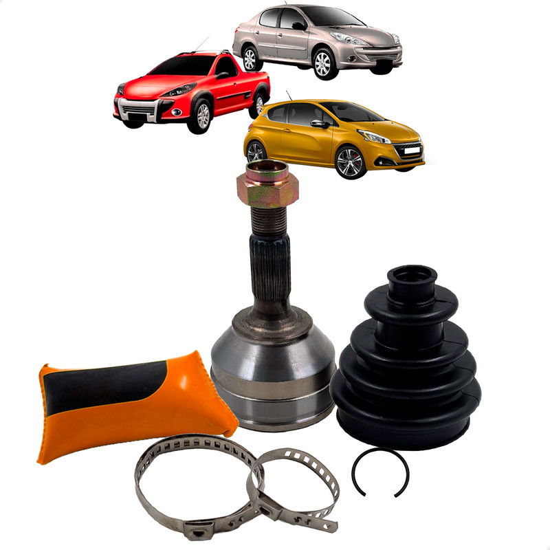 Junta Ponteira Homocinetica Peugeot 208 / 207 Passion / Hoggar 2011 Até 2019 - Sem ABS 21x29