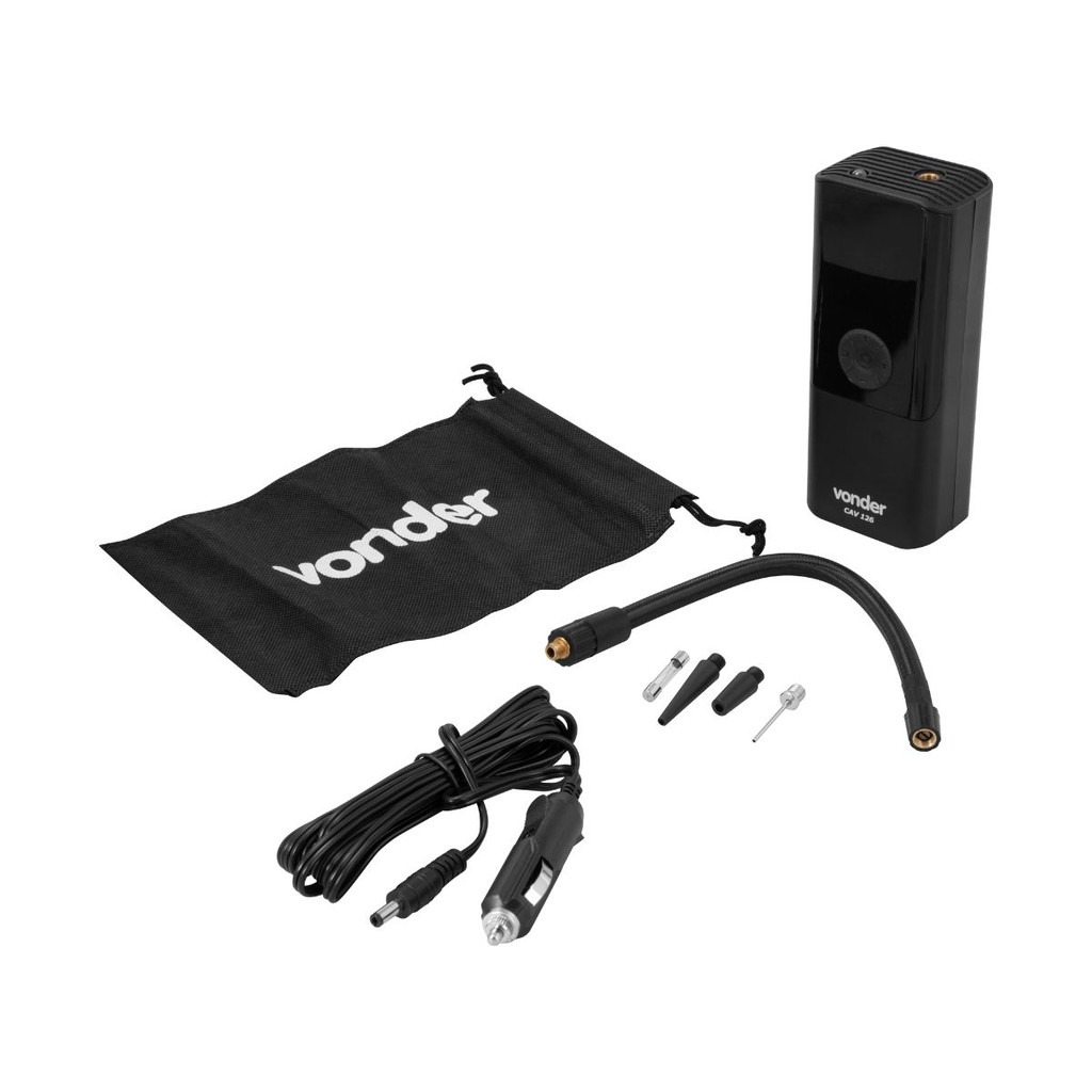 Compressor de Ar Automotivo Portátil 12V CAV126 Vonder para Pneus e Infláveis