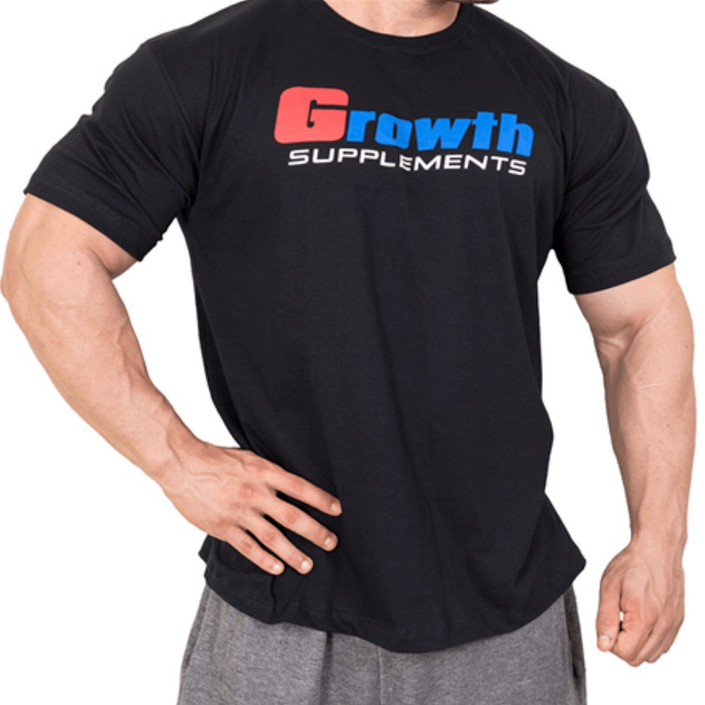Camiseta Treino Growth Academia - Preta - Growth Supplements
