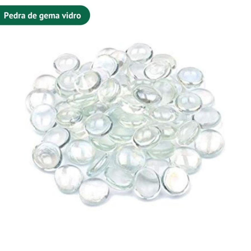 2 pacote Gema Vidro Pedra Aquário Transparente Decoração em Oferta na Shopee
