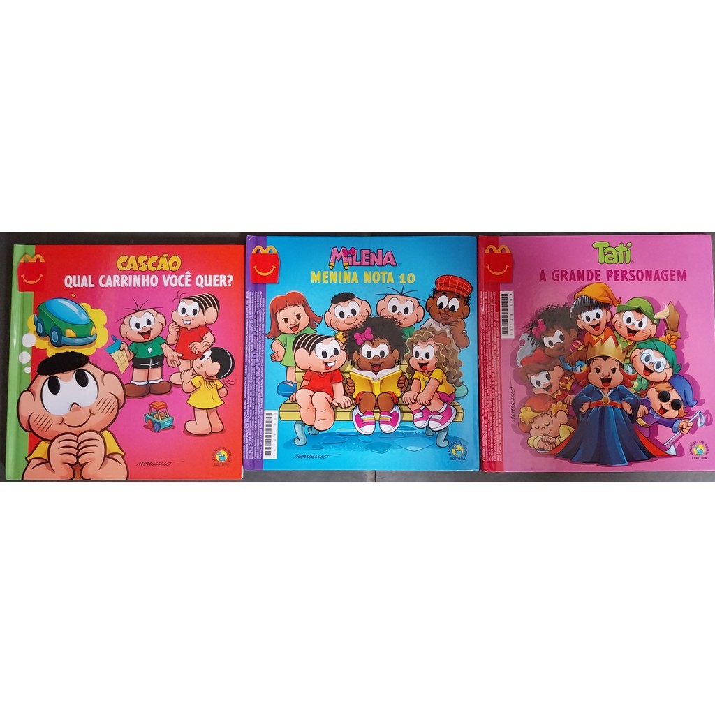 LIVRO, VIRA-VIRA, MAURÍCIO DE SOUSA, 1. CASCÃO, TATI, MILENA, 2. MAGALI, CEBOLINHA, ANDRÉ, EDITORA MAURÍCIO DE SOUSA