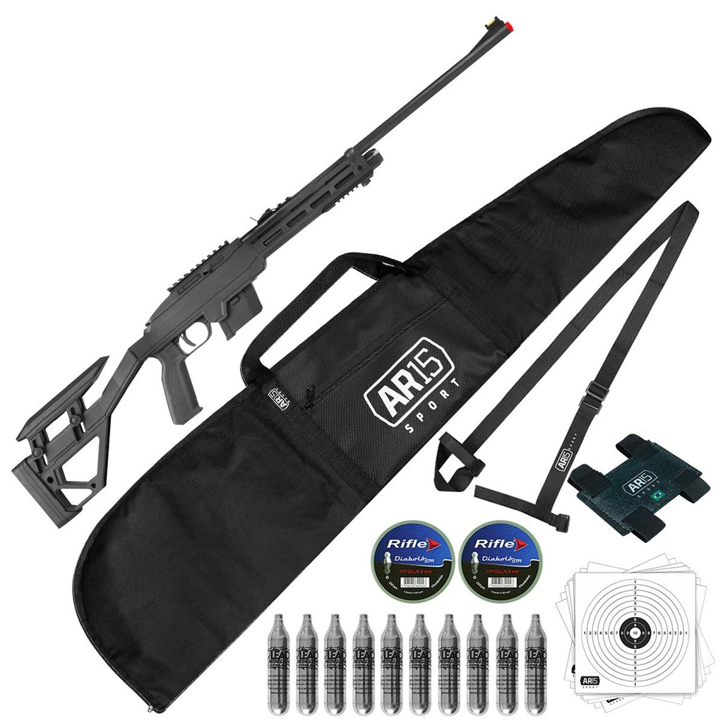Kit Carabina 1077 Crosman Bandolera 10un Co2 500un Chumbinho em Oferta na Shopee