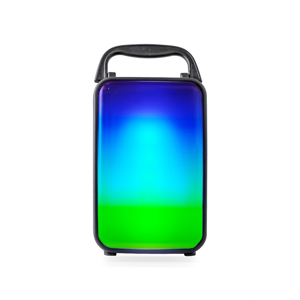 Caixa Caixinha De Som Portátil LED RGB Bluetooth USB Cartão SD Som Hi-Fi Radio Fm 8W RMS