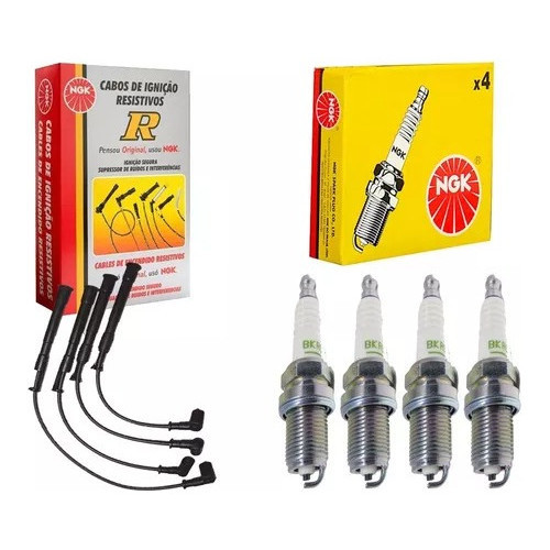 Kit Jogo Cabo E Vela De Ignição Renault Clio Kangoo Twingo 1996 1997 1998 1999 2000 2001 2002 2003